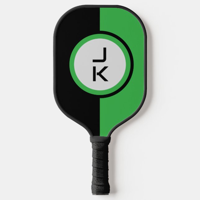 Palas De Pickleball Paddle de bolas de bolas negras verdes personaliza (Anverso)