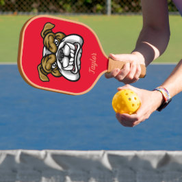 Palas De Pickleball Paddle de bolas de Bulldog enojado personalizado