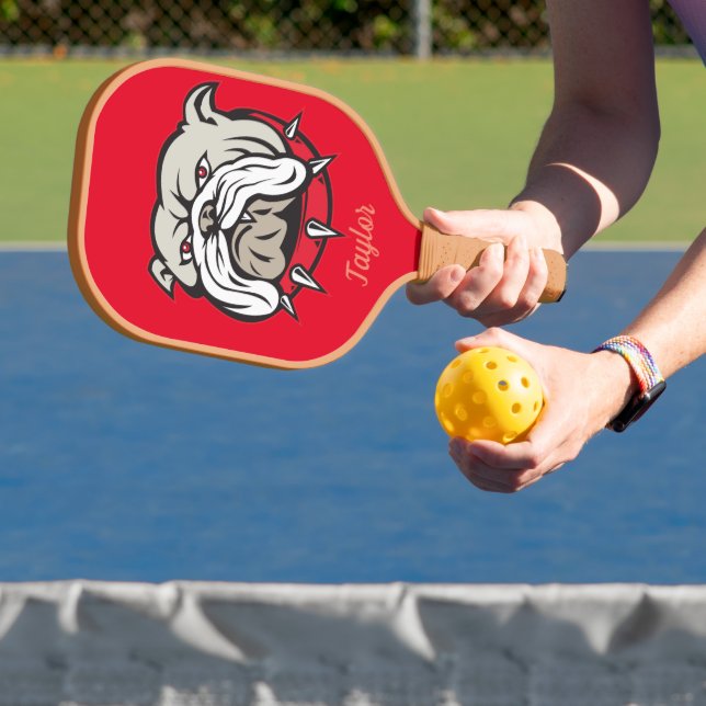 Palas De Pickleball Paddle de bolas de Bulldog personalizadas (in situ)