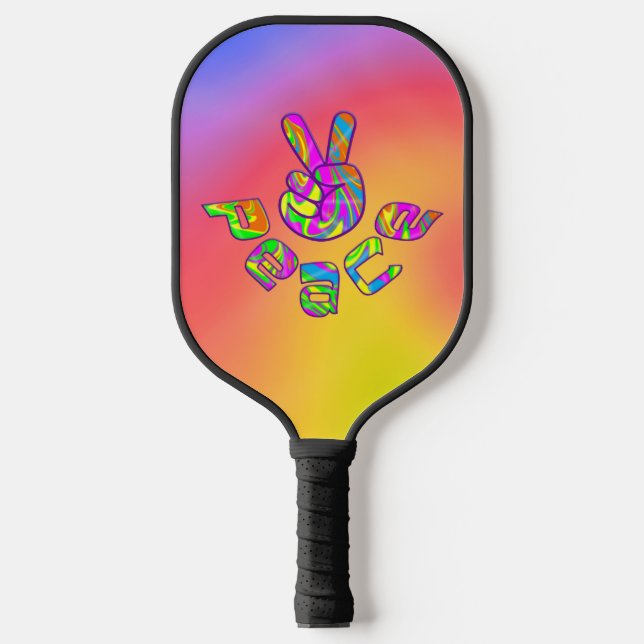 Palas De Pickleball Paddle de bolas de pato con canto de paz (Anverso)