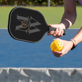 Palas De Pickleball Paddle de bolas de pato con monograma moderno