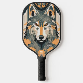 Palas De Pickleball Paddle de bolas de pato personalizado Art Deco Wol