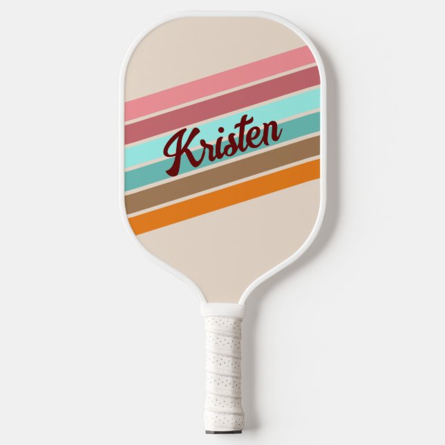 Palas De Pickleball Paddle de bolas de pelletería retro personalizado (Anverso)