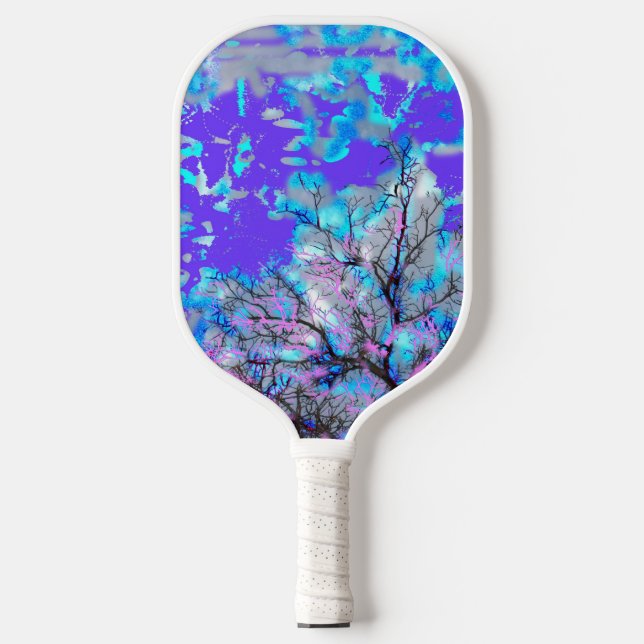 Palas De Pickleball Paddle de bolas de pellizco azul eléctrico (Anverso)