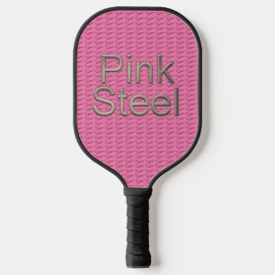 Palas De Pickleball Paddle de bolas de picnic negro de acero rosa