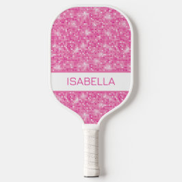 Palas De Pickleball Paddle de bolas de Purpurina rosado personalizado