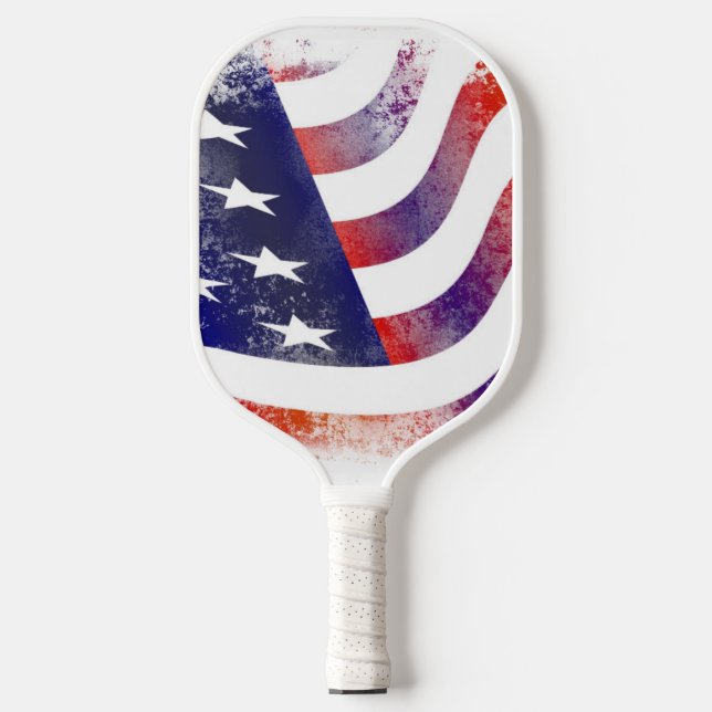 Palas De Pickleball Paddle de bolas de volante con bandera de Estados  (Anverso)