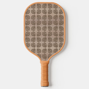 Palas De Pickleball Paddle de bolas, hoja de palma retro tiki
