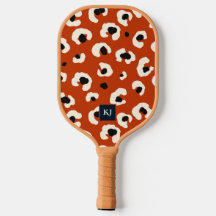 Paddle de bolas monogramadas Leopardo en negrita