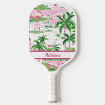 Paddle de bolas rosadas preferidas personalizado