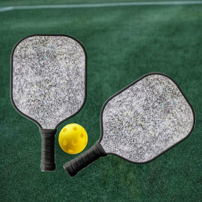Palas De Pickleball Paddle de granito negro de bolas (The look of Granite, enhances this Granite Black Pickleball Paddle design!)