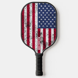 Palas De Pickleball Paddle de pellebol de bandera estadounidense perso