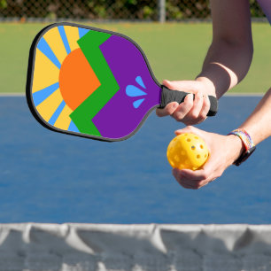 Palas De Pickleball Paddle de pelota con bandera de Manitou Springs