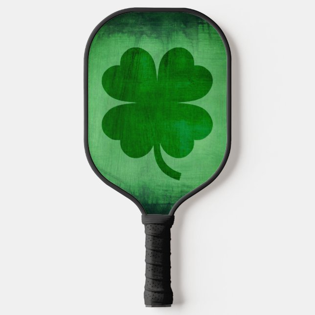 Palas De Pickleball Paddle de pelota con Shamrock irlandés (Anverso)