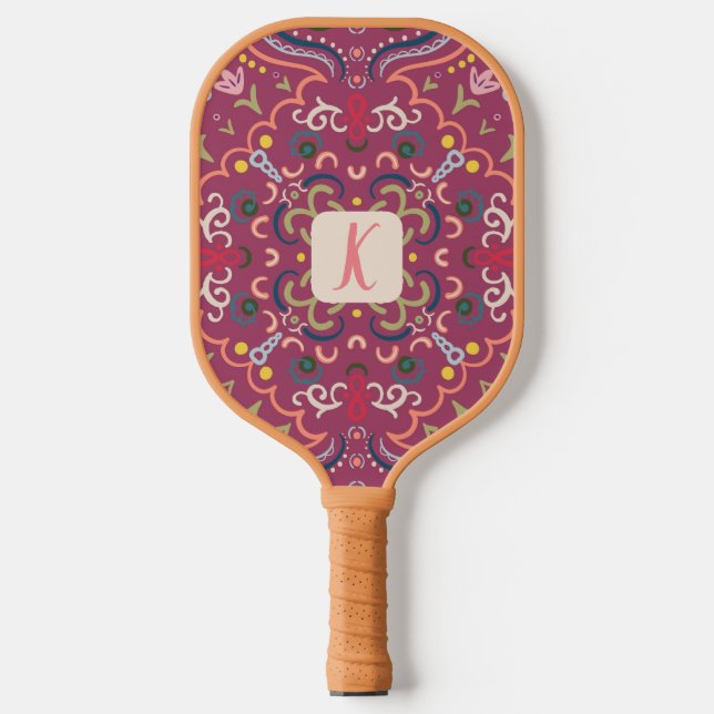 Palas De Pickleball Paddle de pelotas retro de piquetes personalizado (Anverso)