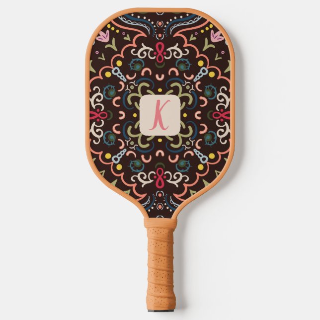 Palas De Pickleball Paddle de pelotas retro de piquetes personalizado (Anverso)