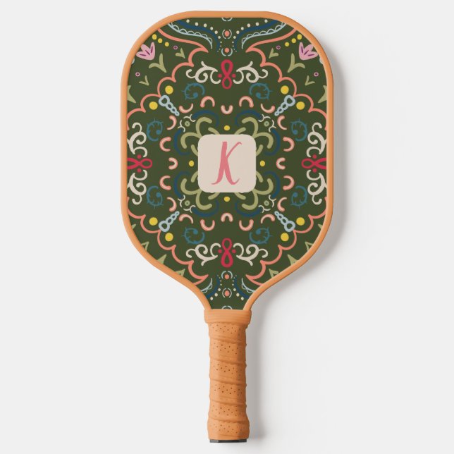Palas De Pickleball Paddle de pelotas retro de piquetes personalizado (Anverso)