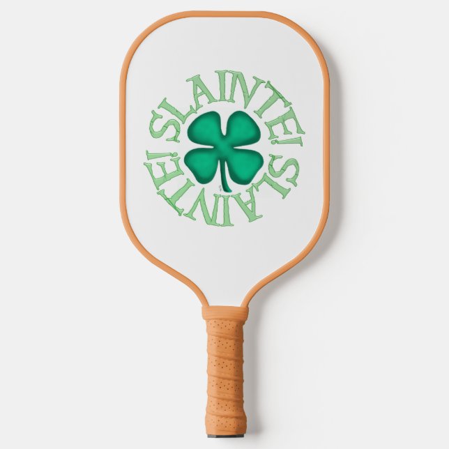 Palas De Pickleball Paddle de pickleball blanco liso (Anverso)