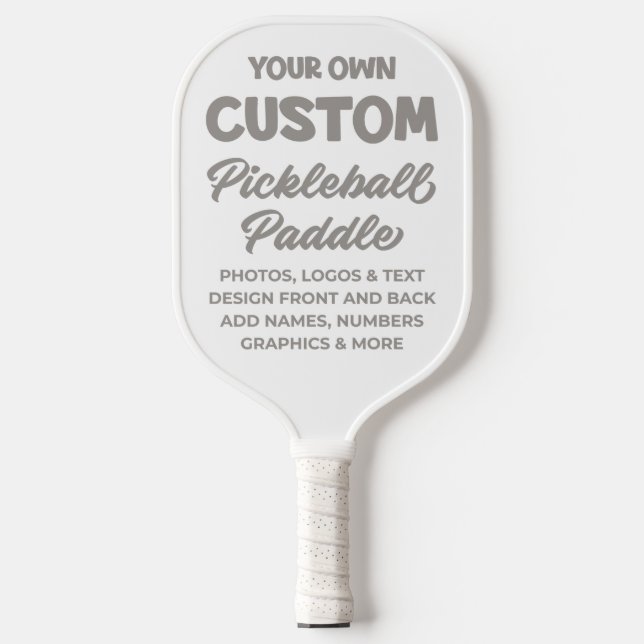 Palas De Pickleball PADDLE DE PICKLEBALL DE 100% Personalizable - BLAN (Anverso)