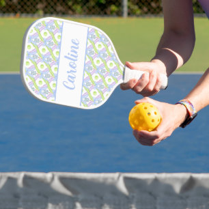 Palas De Pickleball Paddle de rosca de argyle de color de agua perrito