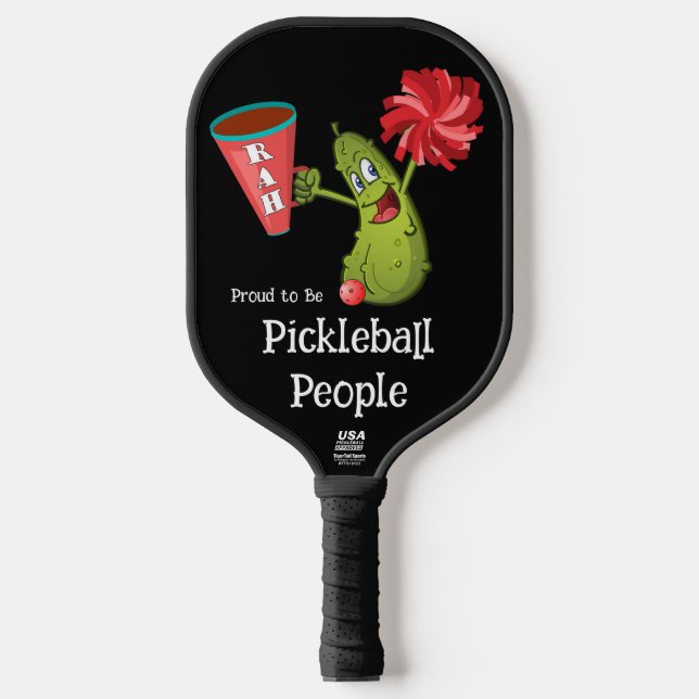 Palas De Pickleball Paddle estándar de pellebol, negro, píldora divert (Anverso)