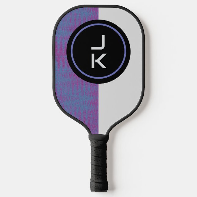 Palas De Pickleball Paddle monograma de bolas de pato personalizado (Anverso)