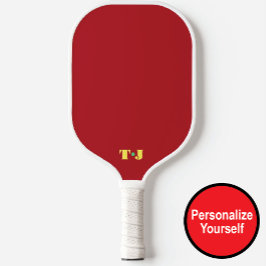 Palas De Pickleball Paddle Monogramado de Baloncesto Rojo Personalizad