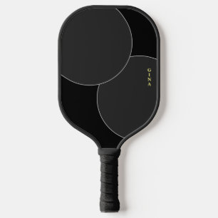 Palas De Pickleball Paddle negro de bolas con nombre