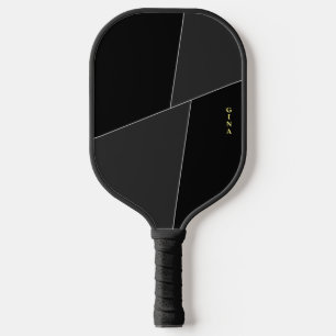 Palas De Pickleball Paddle negro de bolas con nombre