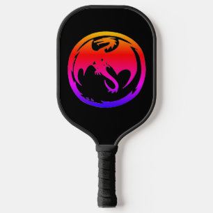 Palas De Pickleball Paddle Neon Dragon de bola de picnic negro