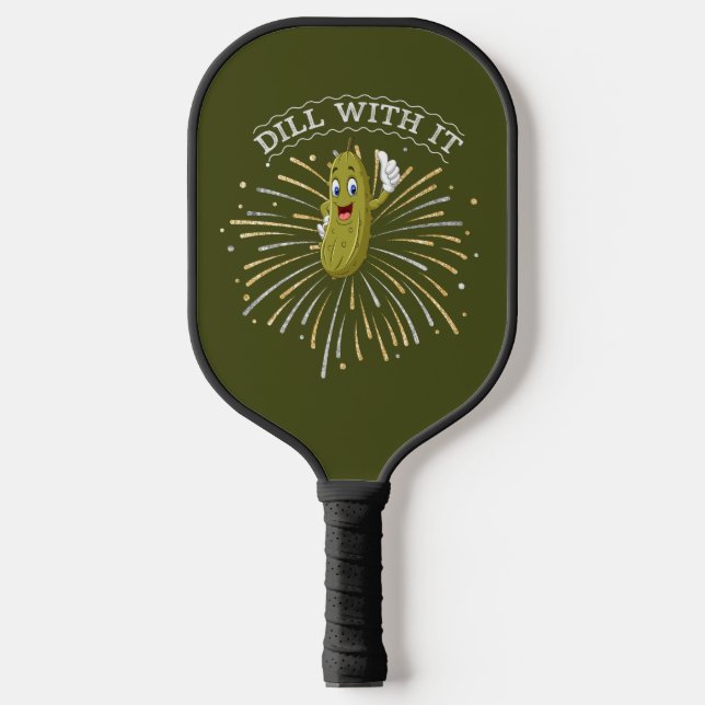 Palas De Pickleball Paddle Pickle Pickleball personalizado con nombre  (Anverso)