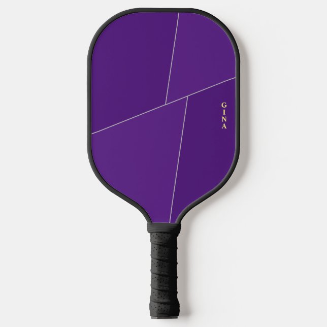 Palas De Pickleball Paddle Purple Pickleball Personalizado con Nombre (Anverso)