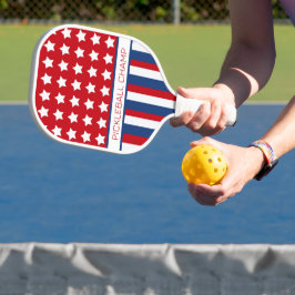 Palas De Pickleball Paddle rojo, blanco y azul