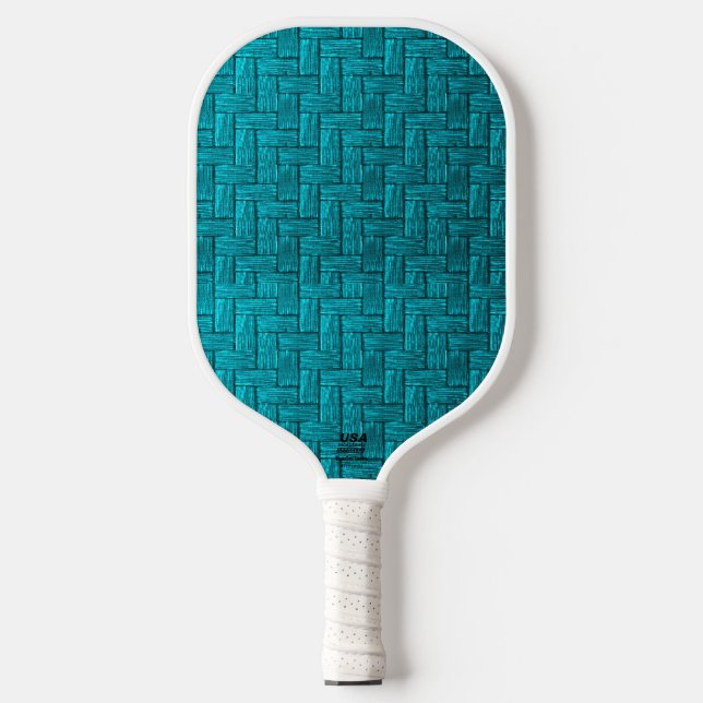 Palas De Pickleball Paddle turquesa de baloncesto con estampado (Anverso)