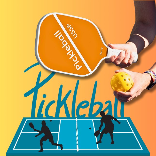 Palas De Pickleball Paddle USSP para pelotas (Orange Pickleball Paddle )
