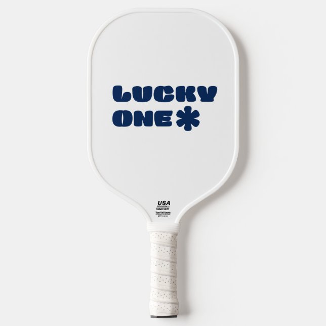 Palas De Pickleball Paddle White Lucky One Pickleball (Anverso)
