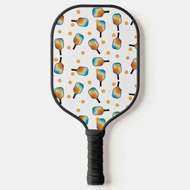 Palas De Pickleball Paddle y patrón de bolas (Anverso)