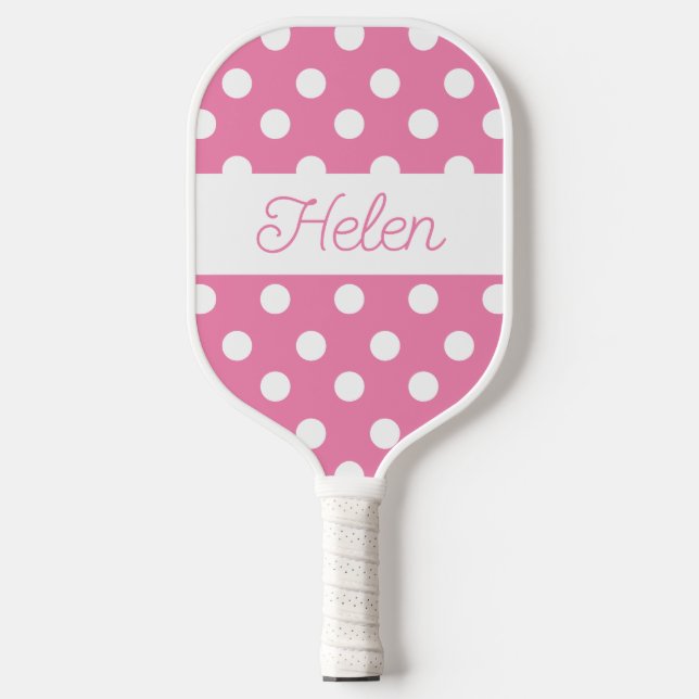 Palas De Pickleball Págulos personalizados de la pelota rosa (Anverso)
