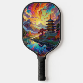 Palas De Pickleball Paisaje de la pagoda y el color