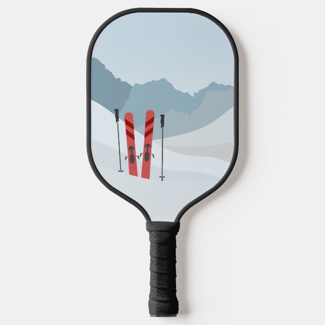 Palas De Pickleball Paisaje invernal (Anverso)