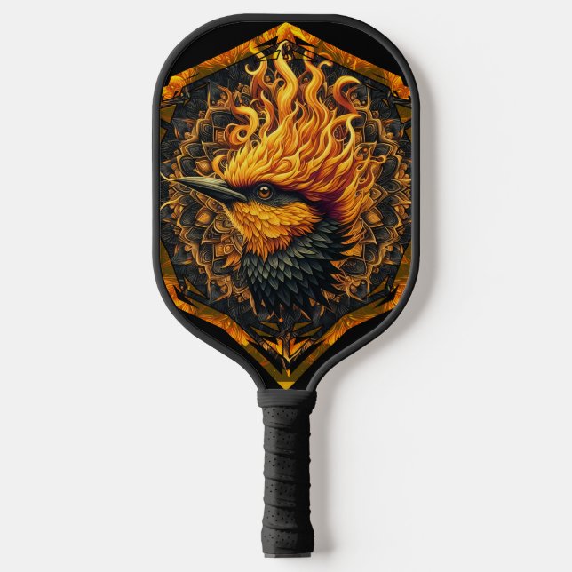 Palas De Pickleball Pájaro mítico de llama (Anverso)