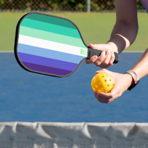 Palas De Pickleball Paleta de la bandera de hombres gays trans-inclusi