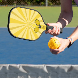 Palas De Pickleball Paleta de Pickle Ball Amarilla en Espiral