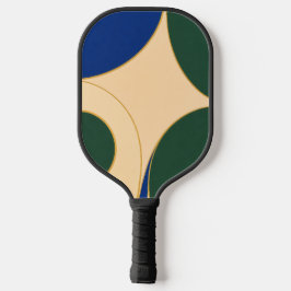 Palas De Pickleball Paleta de Pickleball Abstracta con Borde Dorado Ge