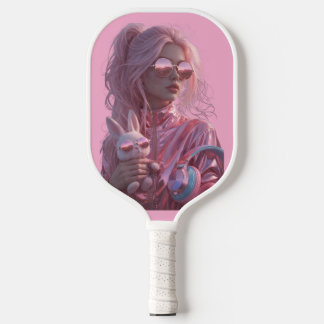 Palas De Pickleball Paleta de Pickleball Artística Rosa – Deportiva y 