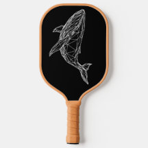 Paleta de Pickleball Ballena Geométrica Moderna
