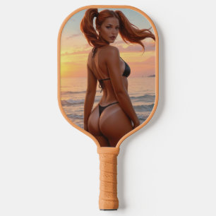 PALAS DE PICKLEBALL PALETA DE PICKLEBALL CHICA DE BIKINI BRONCEADA