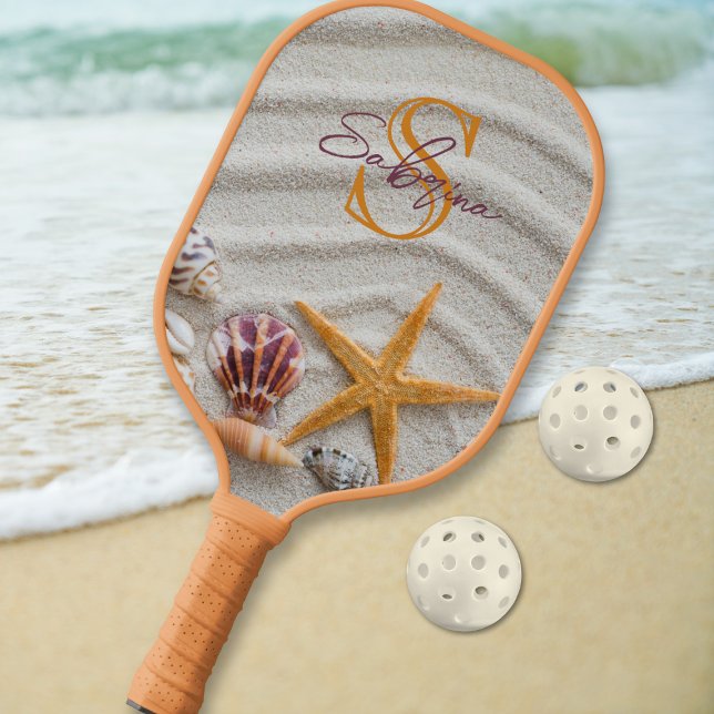 Palas De Pickleball Paleta de Pickleball con Monograma de Arena y Conc (Subido por el creador)