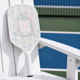 Palas De Pickleball Paleta de Pickleball con Monograma Floral Personal