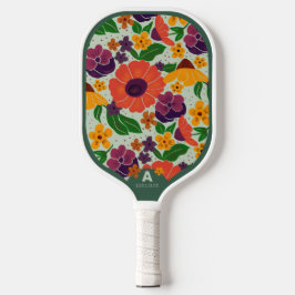 Palas De Pickleball Paleta de Pickleball con Patrón Floral de Jardín V